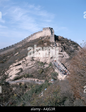 Die chinesische Mauer (Wanli Changcheng), Badaling, Peking und Nordosten, China Stockfoto