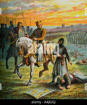 "Heinrich III. und des Barons', (c 1850). Artist: Unbekannt Stockfoto