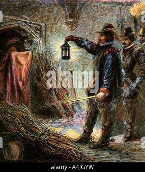 "Die Erfassung von Guy Fawkes", 1605, (c 1850). Artist: Unbekannt Stockfoto