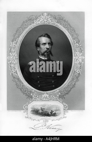 General Philip Kearny, US Army Officer, 1862-1867. Artist: Unbekannt Stockfoto