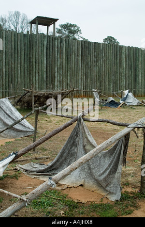 Website von Andersonville nationaler Gefangenenlager, Georgien Stockfoto