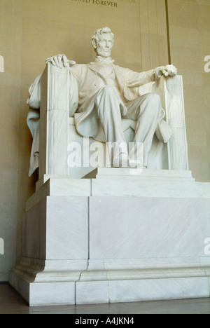 Lincoln Memorial, Washington DC, 1922. Statue von Daniel Chester French. Architekt: Henry Bacon Stockfoto