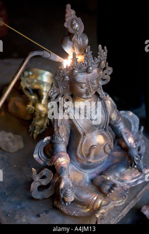 Metallarbeiten in Patan Durbar Square Nepal Montage eines Hindu-Gottes Stockfoto