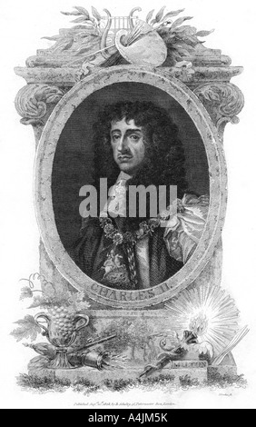 Charles II., König von England, Schottland und Irland, (1818). Artist: Rhodos Stockfoto