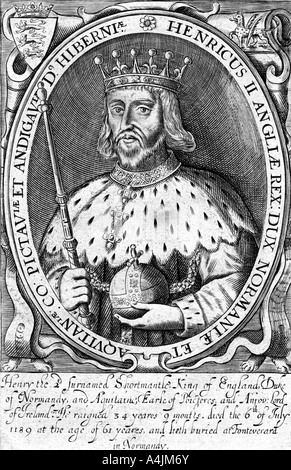 Heinrich II., König von England. Artist: Unbekannt Stockfoto