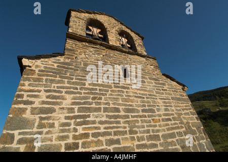 Romanische Kapelle von Sant Quirc de Durro World Heritage Boí-Tal Spanien Stockfoto