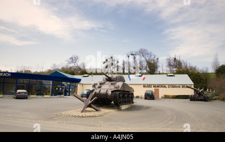 Omaha Beach-Gedenkmuseum in Saint-Laurent-Sur-Mer Normandie Frankreich Stockfoto