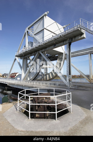 Pegasus-Brücke und Gun Plätz Batterie, Normandie, Frankreich Stockfoto