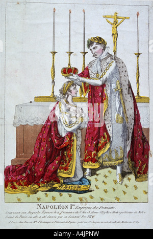 "Krönung der Kaiserin Josephine, 2. Dezember 1804", 19. Artist: Unbekannt Stockfoto