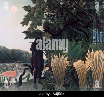 "Schlangenbeschwörer", 1907. Artist: Henri Rousseau Stockfoto