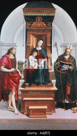 "Die ansidei Madonna", 1505. Artist: Raphael Stockfoto