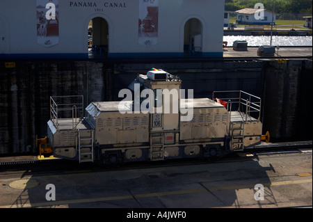 Panama-Kanal Mule, Republik Panama Stockfoto