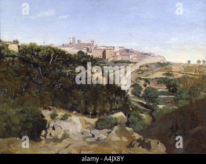 "Volterra", 1834. Künstler: Jean-Baptiste-Camille Corot Stockfoto