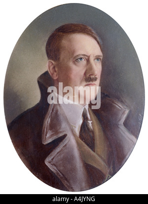 Adolf Hitler, deutscher NS-Führer. Artist: Unbekannt Stockfoto