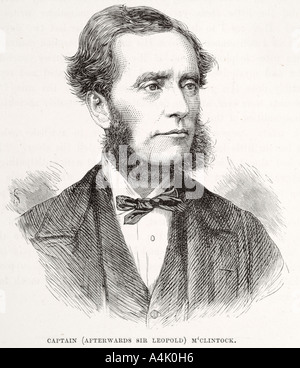 Kapitän Sir Francis Leopold gelegenen Mcclintock 1819 1907 englische Marine britischer Marineoffizier Explorer polare Arktis Porträt er Stockfoto