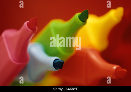 Filzstifte Tipp viele Stockfoto