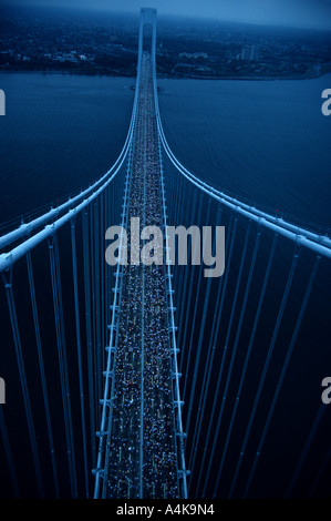 New York Marathon Brücke Stockfoto