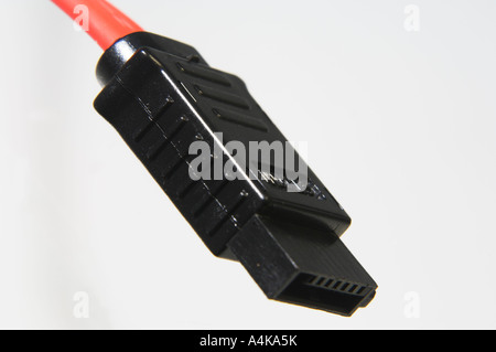 Closeup Computer SATA-high-Speed 7 Dirigent Anschluss für Festplatte Stockfoto