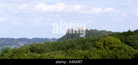 Cheshire Beeston Hügel Panorama Blick auf das Schloss Stockfoto