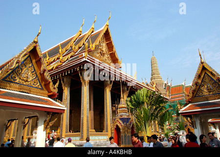 Thailand Bangkok Grand Palace Wat Phra Kaeo Tempel des Smaragd-Buddha Stockfoto