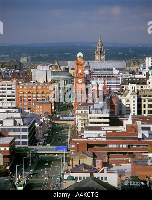 Einen Panoramablick über die Innenstadt von Manchester. Stockfoto