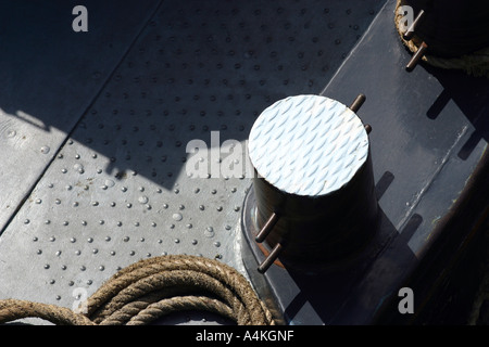 Bootsdeck, close-up Stockfoto