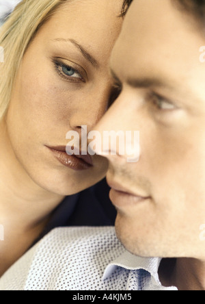 Junges Paar, close-up Stockfoto