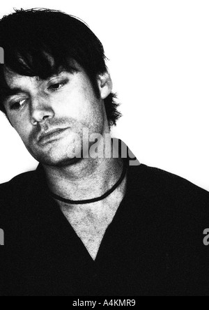 Man blickte, Porträt, b&w. Stockfoto