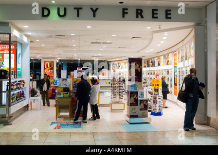 Duty free shopping am Flughafen von Melbourne Stockfoto