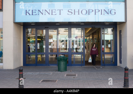 Eingang des Kennet Einkaufszentrum Newbury.West Berkshire. England. Stockfoto