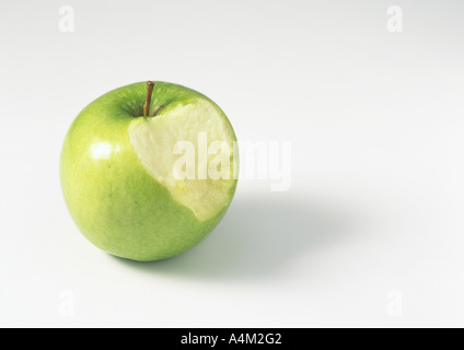 Apfel mit Biss fehlt Stockfoto