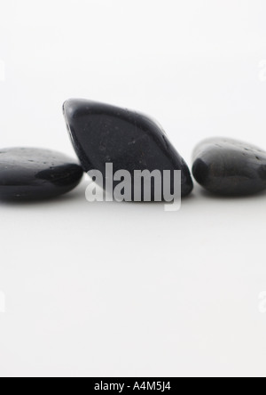 Steinen in einer Reihe Stockfoto