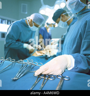 Ärzte die Operation Stockfoto