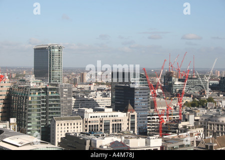 Ansicht der Gebäude in der City of London Quadratmeile Stockfoto