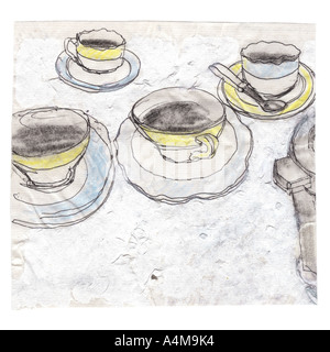 Tassen Kaffee Stockfoto