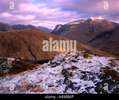 Die Berge von Glencoe angesehen vom Gipfel des Sgorr eine Auswahl Stockfoto