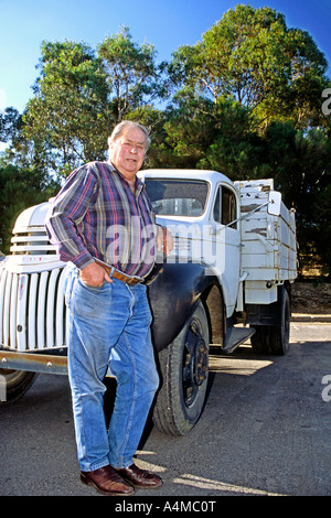 Peter Lehmann, Inhaber und Weinbauer Peter Lehmann Weine in South Australia Barossa Valley Region. Stockfoto