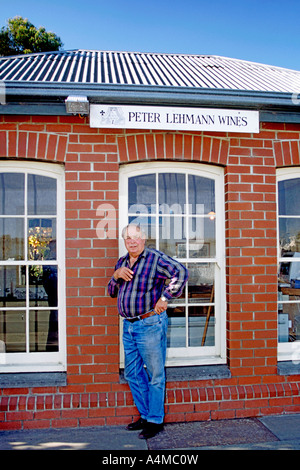 Peter Lehmann, Inhaber und Weinbauer Peter Lehmann Weine in South Australia Barossa Valley Region. Stockfoto