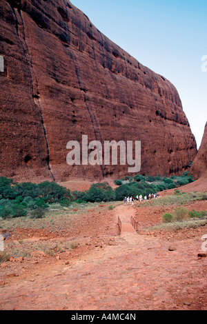 Tal der Winde in die Olgas auch Kata Tjuta National Park in Australiens Northern Territories. Stockfoto