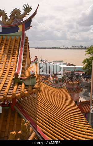 Malaysia Sarawak Sibu Rejang Fluß von Tua Pek Kong Tempel Pagode Stockfoto