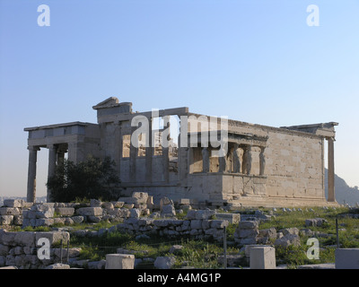 Erechtheion Tempels Akropolis Athen Stockfoto