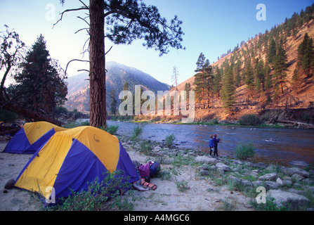 Rafting Middle Fork Lachsfluss Idaho Stockfoto