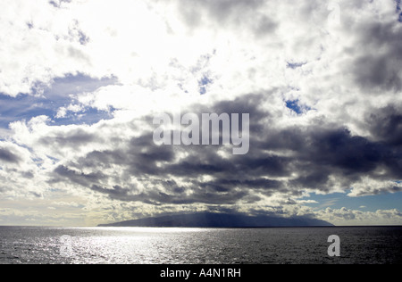 Blick über das Meer zur Insel La Gomera aus Teneriffa-Kanarische Inseln-Spanien Stockfoto