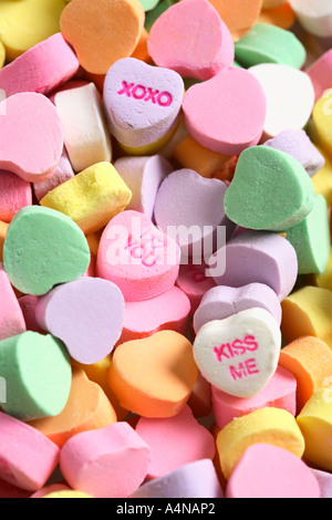 Valentinstag-Zuckerherzen Stockfoto