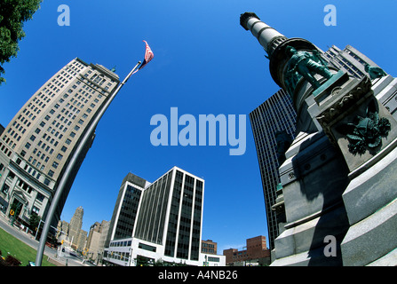 Lafayette Square und Liberty Gebäude Buffalo New York USA Stockfoto