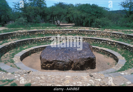 Hoba Maeteorite in der Nähe von Grootfontain Namibia entdeckt 1920 50 Tonnen Gewicht Metall Afrika Stockfoto
