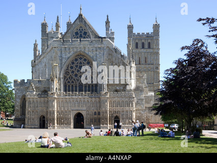 Exeter Kathedrale Exeter Devon England Stockfoto