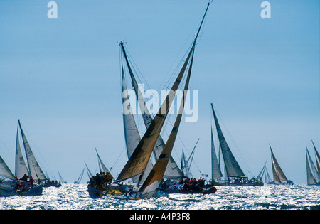 Admirals Cup internationale Yacht-Rennen Cowes Isle Of Wight England Stockfoto