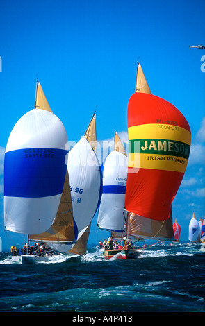 Admirals Cup internationale Yacht-Rennen Cowes Isle Of Wight England Stockfoto