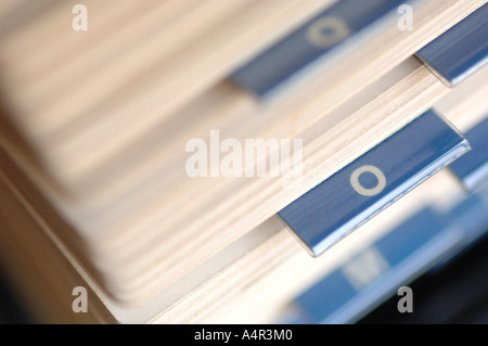 Rolodex Stockfoto